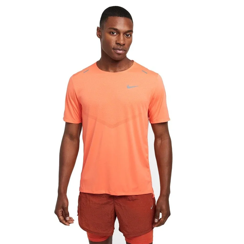 Nike Rise 365 Dri-FIT Short-Sleeve‎ Running Top Salmon/Light Orange CZ9184-643